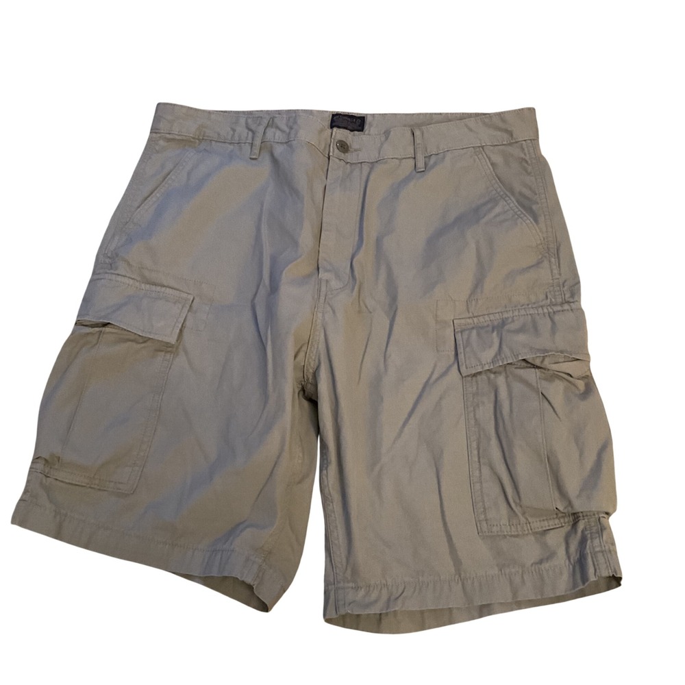 Levi Strauss & Co Mens Grey Ripstop Cargo Shorts Size 36 Utility 23251-0052